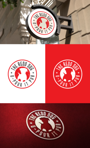 The Redd Dog, U-Pour it Pub | Logo-Design von GLDesigns