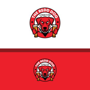 The Redd Dog, U-Pour it Pub | Logo-Design von Graphic Bricks