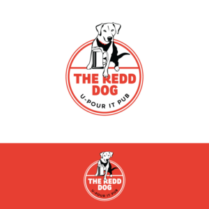 The Redd Dog, U-Pour it Pub | Logo-Design von Rii