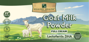 Goat milk pwoder with Lactoferrin DHA  | Etikett-Design von ronin71