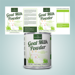 Goat milk pwoder with Lactoferrin DHA  | Etikett-Design von ThiagoB