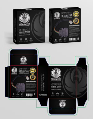 Carton Box Packaging For Motorcycle Electric Regulator - Alicanto Brand | Packaging Design by SAI DESIGNS