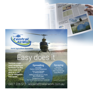 Helicopter company requires newspaper ad | Newspaper Ad Design by see why