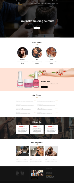 Web-Design von subhalaxmi  khamari für Hairacy Downtown | Design #23016489