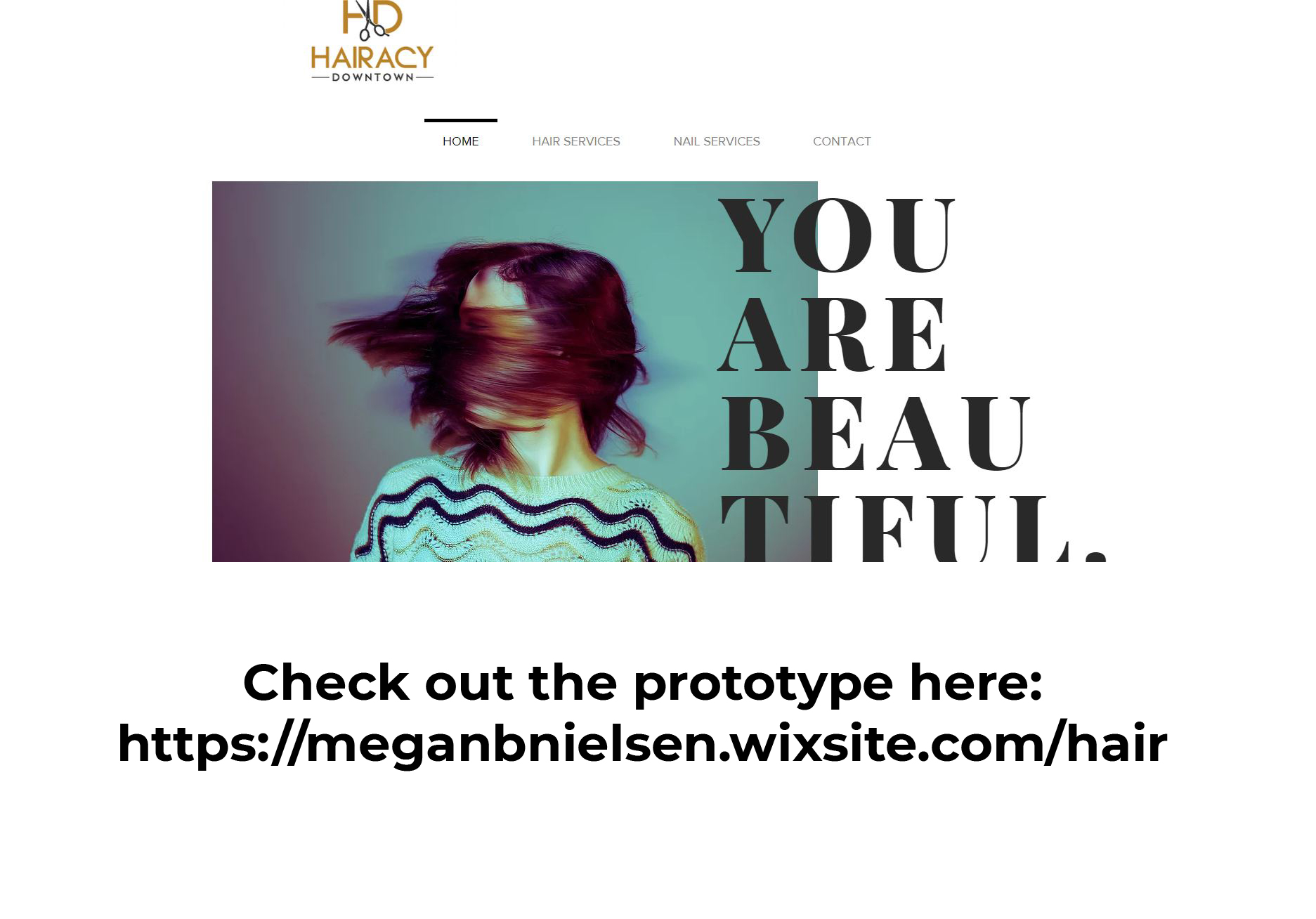 Web-Design von Megan Beth Media für Hairacy Downtown | Design #23023512