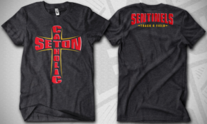 T-Shirt Design - Seton Track and Field | T-Shirt-Design von Jonya