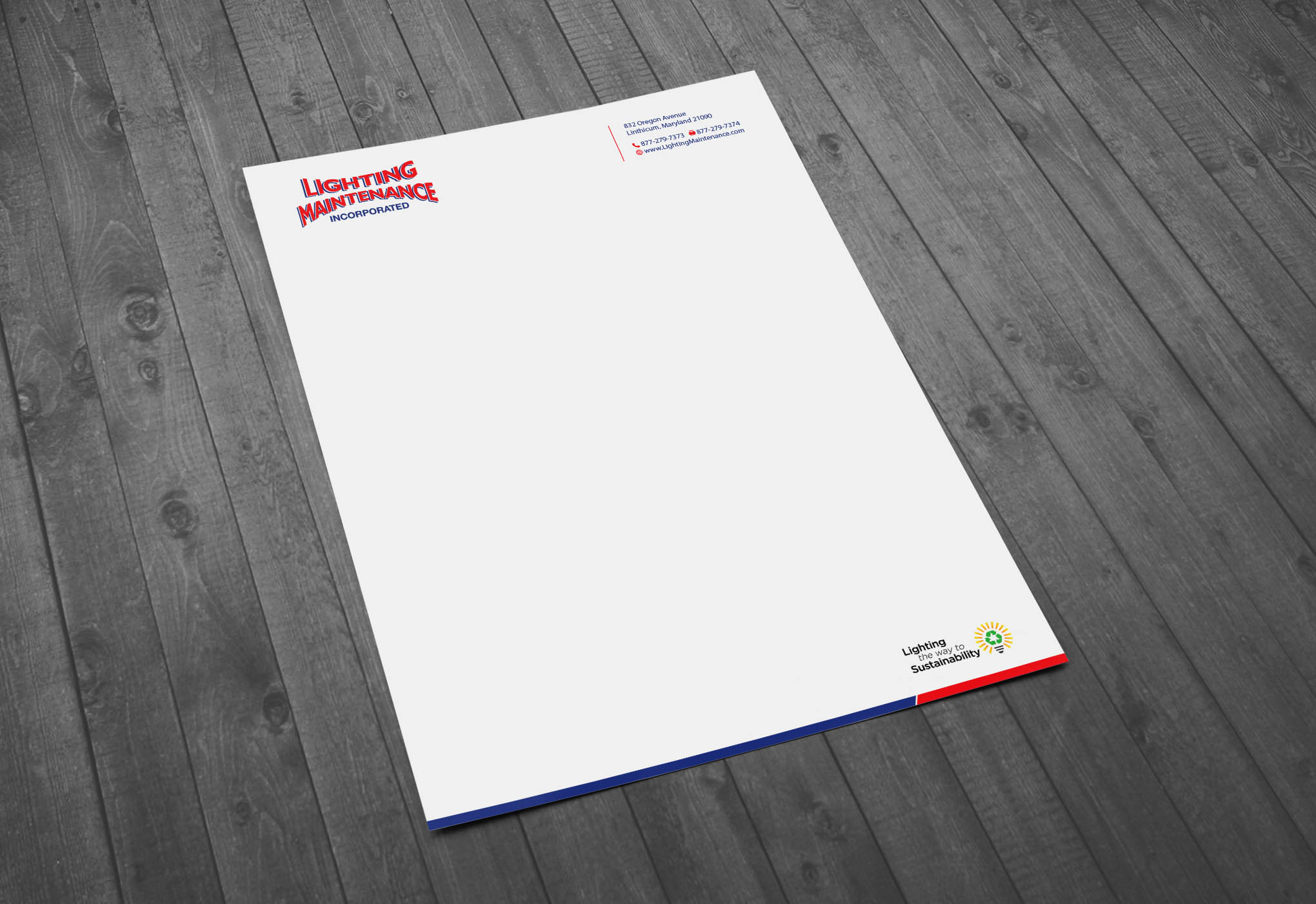 Letterhead Design by MDesign for Lighting Maintenance Inc | Design #23002929