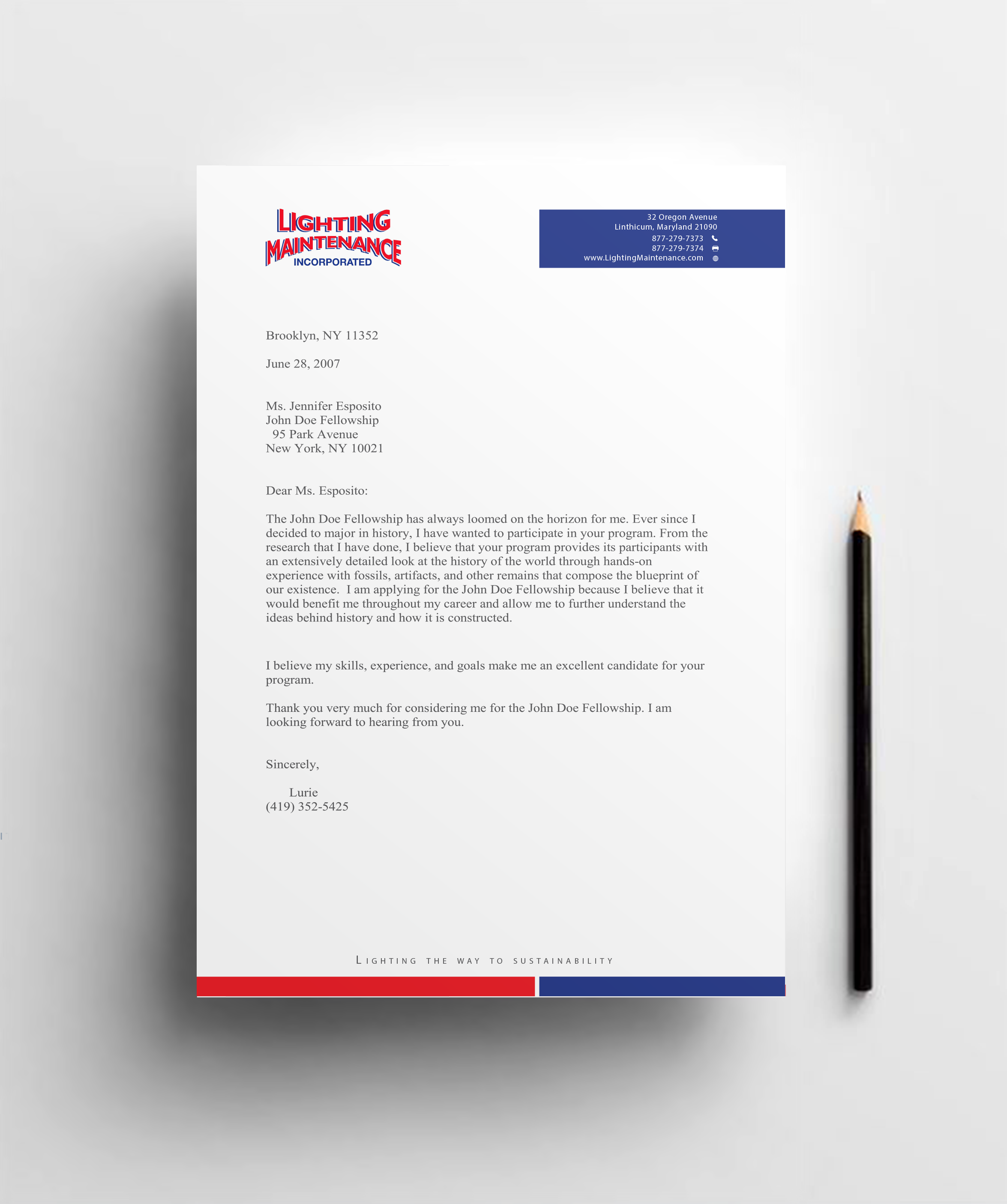 Letterhead Design by nafizrahat for Lighting Maintenance Inc | Design #23007449