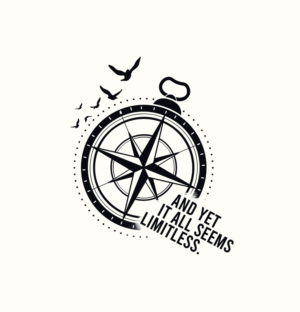 Compass and Quote Forearm Tattoo | Tattoo Design by Pharsheed