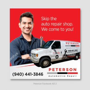 Mobile Auto Repair Facebook Ad | Banner Ad Design by D Creative