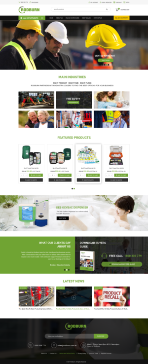 Web Design by vishwa1984 for Rodburn | Design #23097240