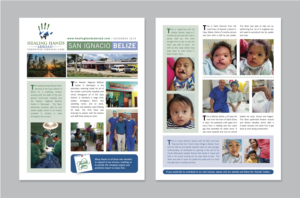 Newsletter for a recent surgical mission conducted by Healing Hands Abroad | Newsletter-Design von atularts