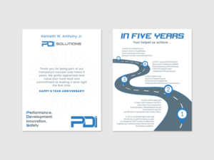 5 year service award card* | Schreibwaren-Design von Tripti Ranjan Gain