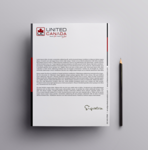 United Canada Inc. needs an innovative idea for letterhead and visiting cards. | Letterhead Design by JK18