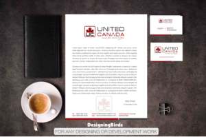 Letterhead Design by Designing Birds for United Canada Inc. | Design #23279208