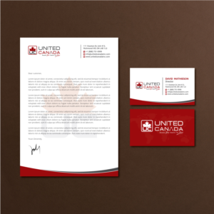 United Canada Inc. needs an innovative idea for letterhead and visiting cards. | Letterhead Design by R.design