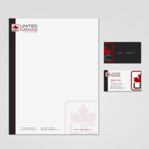 United Canada Inc. needs an innovative idea for letterhead and visiting cards. | Letterhead Design by MDesign