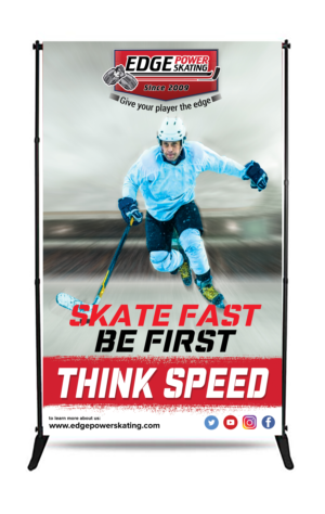 Poster/Banner design for Hockey Skating business with the theme SPEED | Schilder-Design von SAI DESIGNS