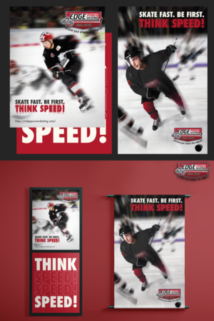 Poster/Banner design for Hockey Skating business with the theme SPEED | Schilder-Design von naimgg