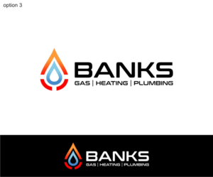 BANKS GAS HEATING & PLUMBING | Logo Design by OrianO-70