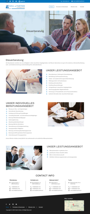 webdesgin koll-partner.at | Web Design by bdesigner9