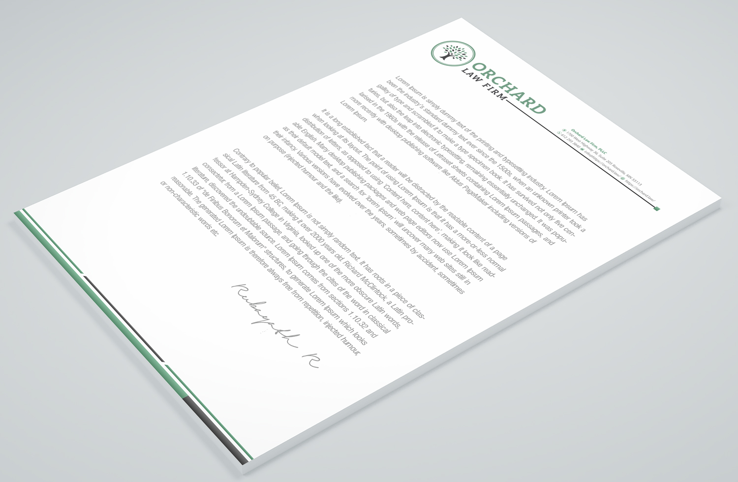 Letterhead Design by Petter Goms for this project | Design #23104975