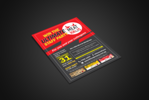 Easy - Fix our "Win a Party" Promo Flyer  | Flyer Design by Nightmist