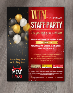 Easy - Fix our "Win a Party" Promo Flyer  | Flyer Design by alex989