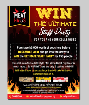 Easy - Fix our "Win a Party" Promo Flyer  | Flyer Design by TSU Creations