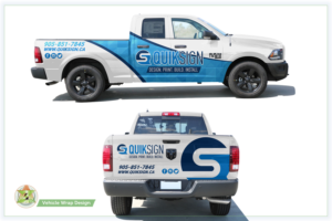 Custom Signage and graphics need a vehicle design on 2019 Ram Quad Cab Pickup Truck. 6'6... | Car Wrap Design by Azhoeck