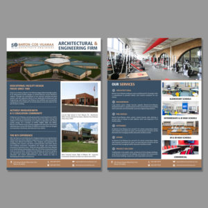 Two-Sided Flyer - Architectural and Engineering Firm | Schreibwaren-Design von aspiremedia