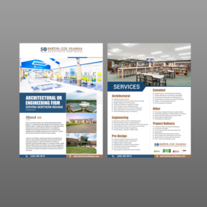 Two-Sided Flyer - Architectural and Engineering Firm | Schreibwaren-Design von Schöpfer