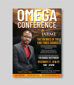 Omega Conference 2019 Enemies of the End-Times Church Flyer  | Flyer-Design von SAI DESIGNS