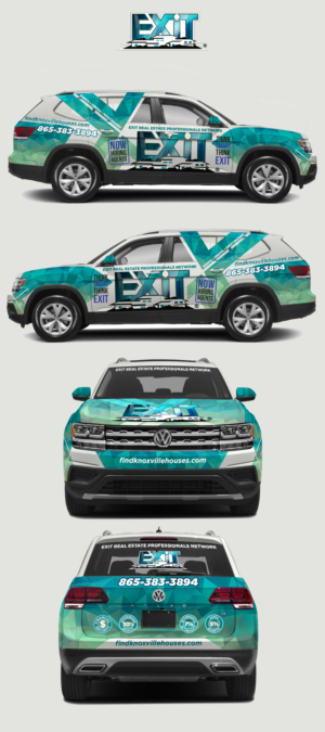 Car Wrap Design by Zainny Azuar for Exit Real Estate Professionals Network | Design #23168018