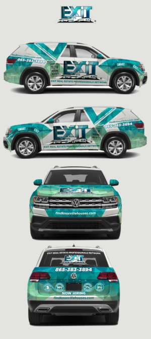 Exit Realty -Atlas VW suv wrap that’s a WOW when seen!  | Car Wrap Design by Zainny Azuar