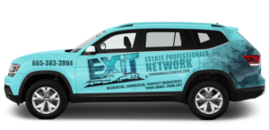 Exit Realty -Atlas VW suv wrap that’s a WOW when seen!  | Car Wrap Design by StarGraphics