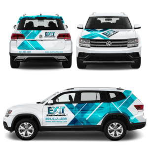 Exit Realty -Atlas VW suv wrap that’s a WOW when seen!  | Car Wrap Design by Javelin Studio