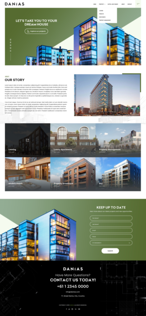 PSD website for property company | Web-Design von pentaxial