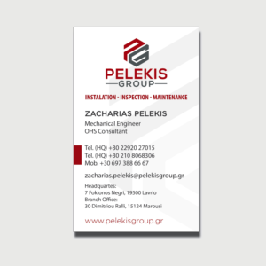 Business Card Design by vigie for Pelekis Group | Design #23093685