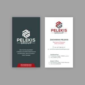 Business Card Design by kaiser87 for Pelekis Group | Design #23127795