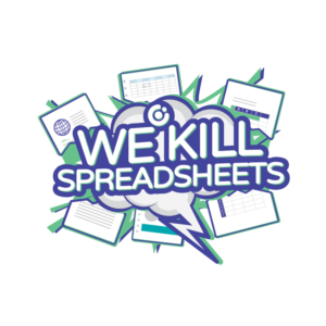 We Kill Spreadsheets - Sticker Design | Sticker Design by desainerd