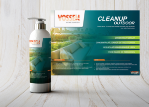 Label design for outdoor terrace cleaner | Graphic Design by Suren Amarathunga