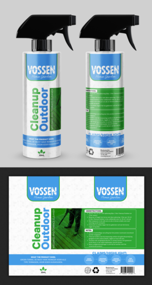 Label design for outdoor terrace cleaner | Grafik-Design von SAI DESIGNS