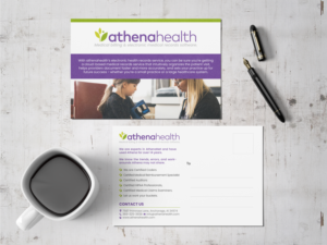 Medical Billing Company Marketing for clients on AthenaNet Software | Postcard Design by chandrayaan.creative