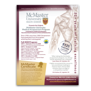 One page AD redesign to promote our acupuncture courses in different magazines in the industry | Flyer Design by see why