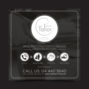 The Smart Tailor Poster for a shop Facade  | Schilder-Design von Designers Hub