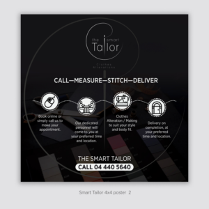 The Smart Tailor Poster for a shop Facade  | Schilder-Design von D Creative