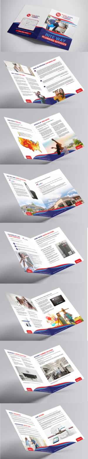 Sales book / brochure for high end plumbing services | Brochure Design by Deepak_9_Malhotra