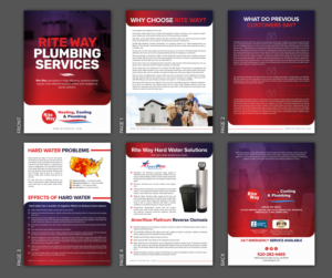 Sales book / brochure for high end plumbing services | Brochure Design by SAI DESIGNS