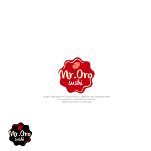 Mr.  Oro Sushi | Logo-Design von nzdesigners